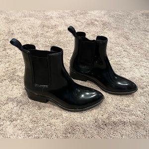 Jeffrey Campbell Rain Boots Black 7
